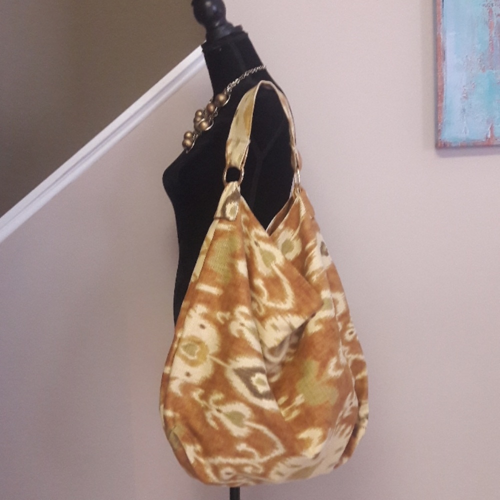 J.Monique/ Oversized/ Ikat Print/ Hobo Bag